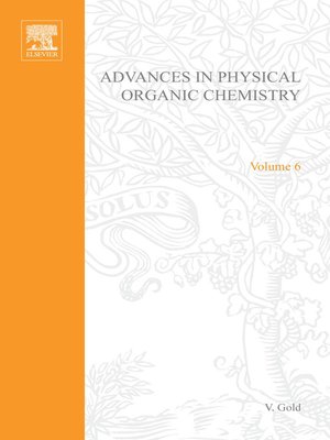 cover image of Advances in Physical Organic Chemistry
